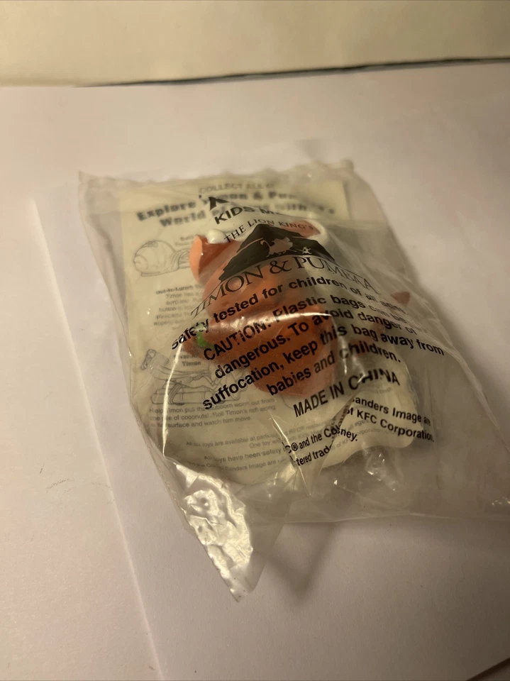 Juguete KFC El Rey León Niño Comida Timón y Pumba De Colección Años 90 De Colección Foto 3 de 4