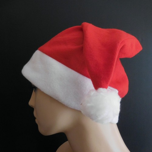 Gorro Padre Noël Tela Algodón Fieltro Poliéster Fiesta Vintage Talla Adulto - Imagen 2 de 12