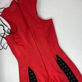 Agent Provocateur Skylar Red Corset Dress AP2 Small NWT