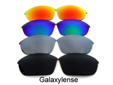 Galaxy Replacement Lenses For Oakley Half Jacket Black Titanium Green Red 4PS