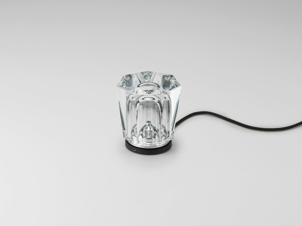 Ambientec Xtal Crystal Cordless LED Table Lamp Solid Glass Ambientec Xtal Crystal Cordless LED Table Lamp Solid Glass