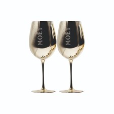 MOET CHANDON Bicchiere Oro CHAMPAGNE IMPERIALE 2 pezzi