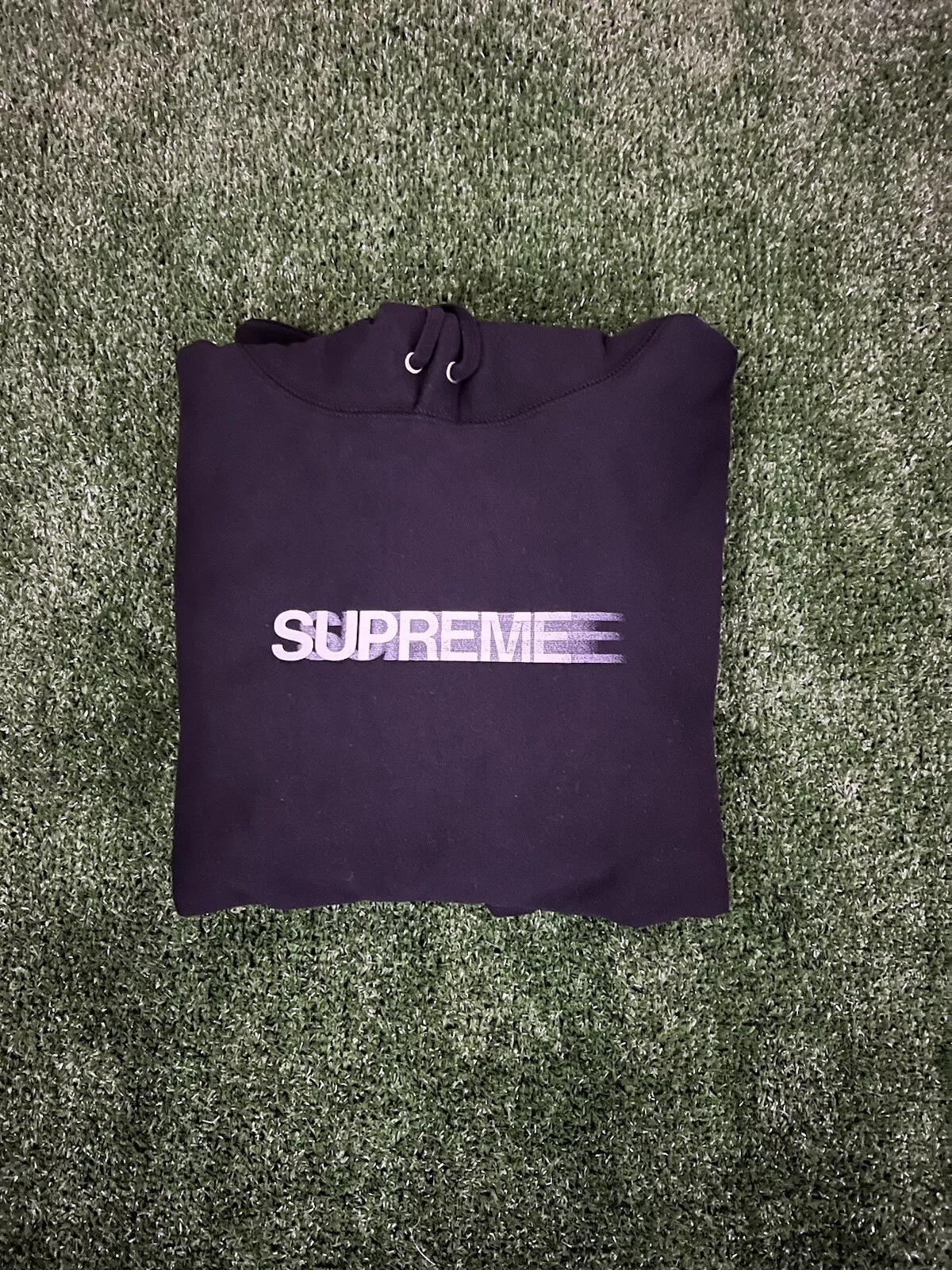 Sweat à capuche logo Supreme Motion NEUF noir moyen SS23 100 % authentique