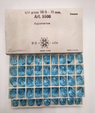 Factory Pack Swarovski Crystal Aquamarine 16.5x11mm Teardrop 5500 Beads