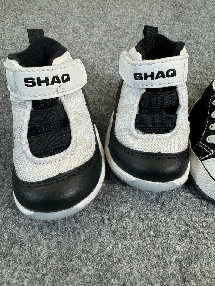 Shaq Ice Bottom Retro Black/white Vans Yellow Converse All Star Size 1-3 - Image 2 of 4