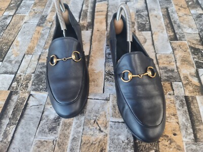 Gucci Black Leather Brixton Horsebit Loafers Size EU36 | eBay