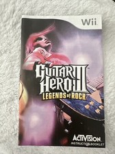 Nintendo Wii Manual Only Guitar Hero III Legends Of Rock