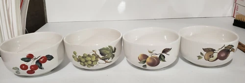 Vintage Lot of 4 BIA Cordon Bleu Catherine 5.5" Bowl Fruit Themed