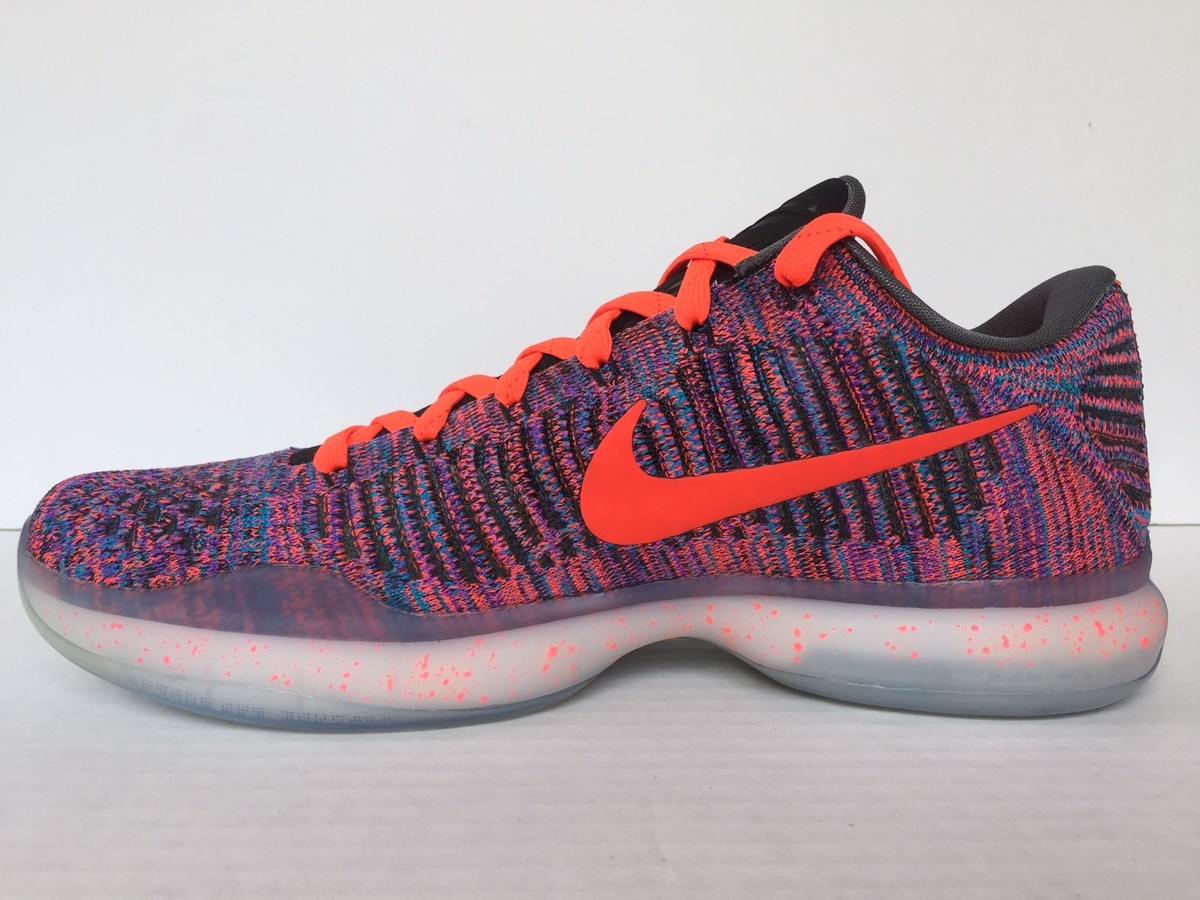 シューズ(男性用) Kobe X Elite Low iD Flyknit Multi-Color Nike Kobe 10 Elite Low ID MultiColor - Review + On Foot