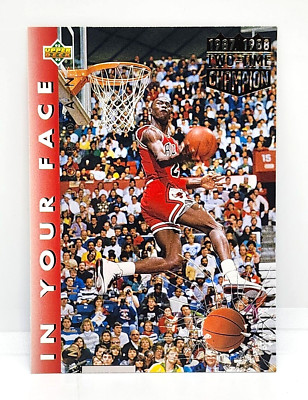 MICHAEL JORDAN ~ 1992-93 UPPER DECK #453 SLAM DUNK CHAMPIONSHIP ~ CHICAGO BULLS