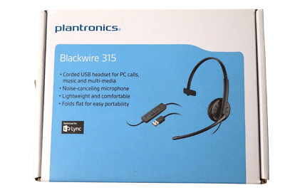 Plantronics Blackwire C315-M Black Headset USB Headset