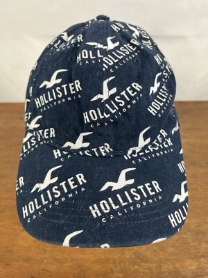 Hollister California All Over Print Blue Cotton Adjustable