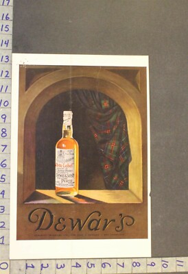 1935 DISTILLERY DEWARS WHITE LABEL SCOTCH WHISKEY PERTH SCOTLAND LIQUOR AD WX88