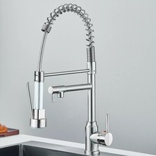 Aimadi Kitchen Sink Faucet Stainless Steel with Pull Down Sprayer Single Handle