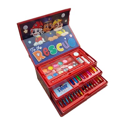 Paw Patrol Farbwerkzeugkoffer Koffer Set 52-teilig Kinder Basteln Nickeloden