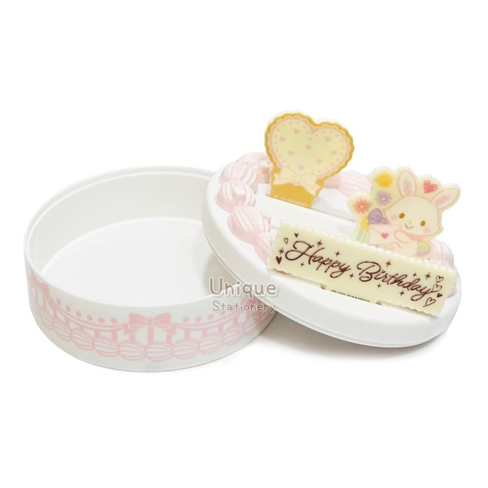 Kuromi Sanrio Anniversary Birthday Cake Shape Storage Box with Clip