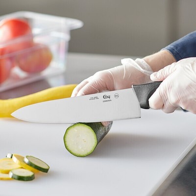 Choice 8'' Chef Knife with Black Handle NSF Certified