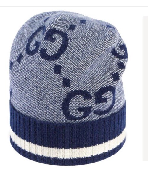 GUCCI GGロゴ ネイビー カチューシャ GUCCI GGロゴ ネイビー