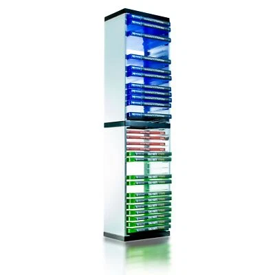 36 Game Storage Tower for PS5 PS4 PS3 Xbox One Series S/X & Blu-Ray discs White