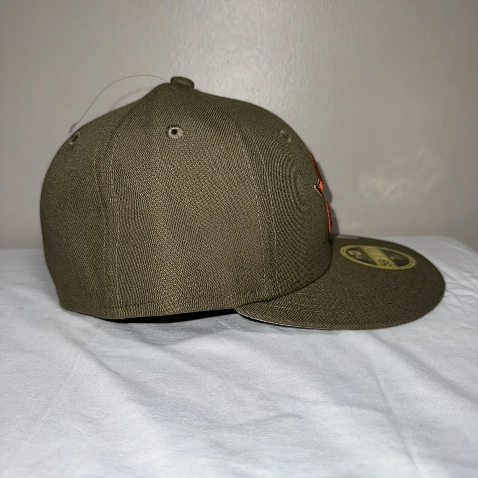 Houston Astros Hat Cap NEW ERA 59FIFTY Rustic Fall MLB 2023 Brown Size 7-1/8 NWT - Image 3 of 4