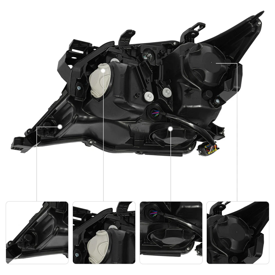 Passenger Side Headlight For 2013-2015 Lexus LX570 Xenon/HID Headlamp w/DRL RH Foto 4 de 4