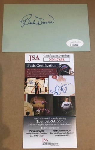 Bobby Doerr HOF Signed 3x5 Index Card Cut Boston Red Sox JSA CERTIFIED AUTOGRAPH - Picture 2 of 6