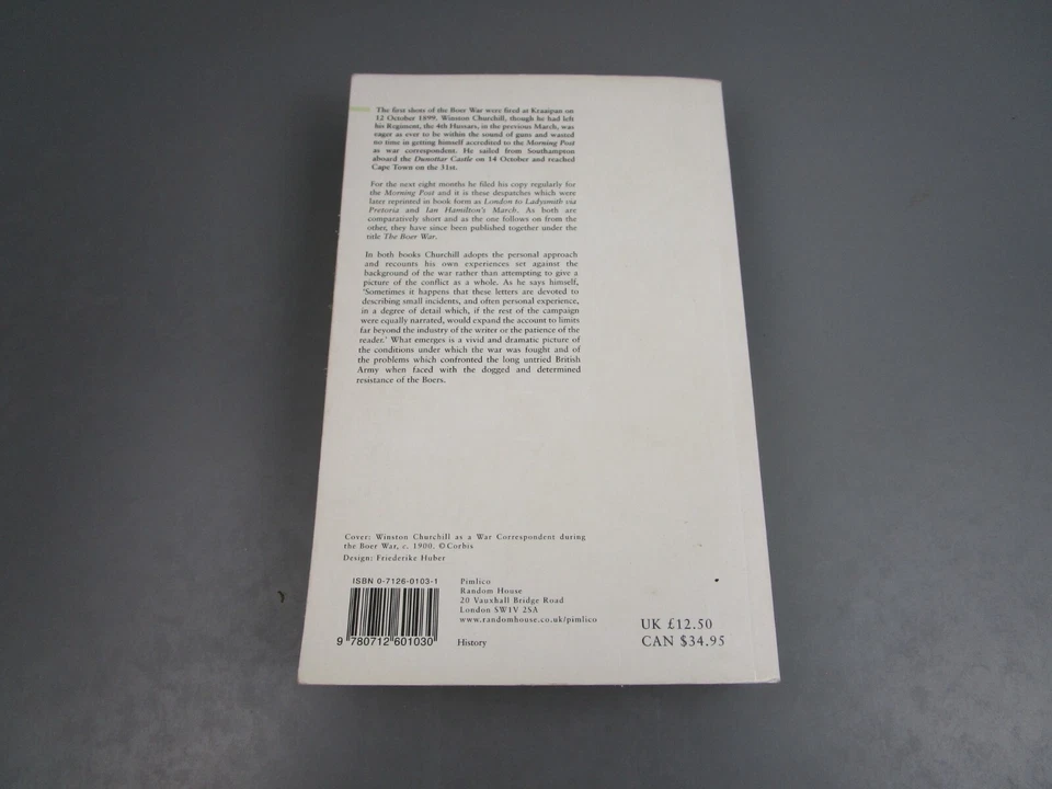 The Boer War: London to Ladysmith Via Pretoria... by Winston Churchill - Image 2 of 2