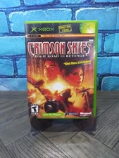 Crimson Skies : High Road to Revenge (Microsoft Xbox, 2003) Game, Case, & Manual