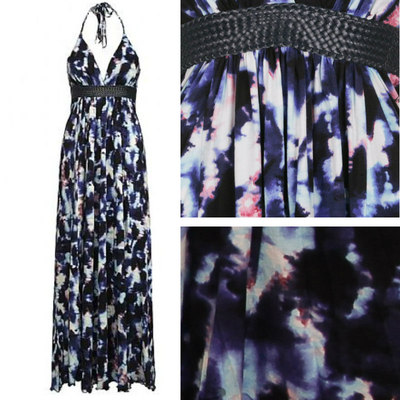 BRAND NEW FIRETRAP SUMMER BLUE INK MAXI DRESS COMPLETELY SOLDOUT Small 8-10 £169