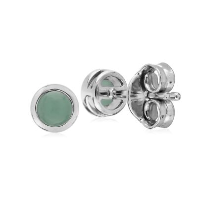 Eleganti orecchini a perno Fleur-de-Lys in argento, 7 mm