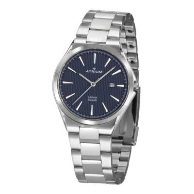 ATRIUM Herren Uhr Armbanduhr Edelstahl Analog Quarz A33-35