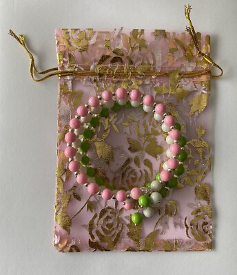 Handgefertigtes buntes Perlen Memory Draht Wickelarmband