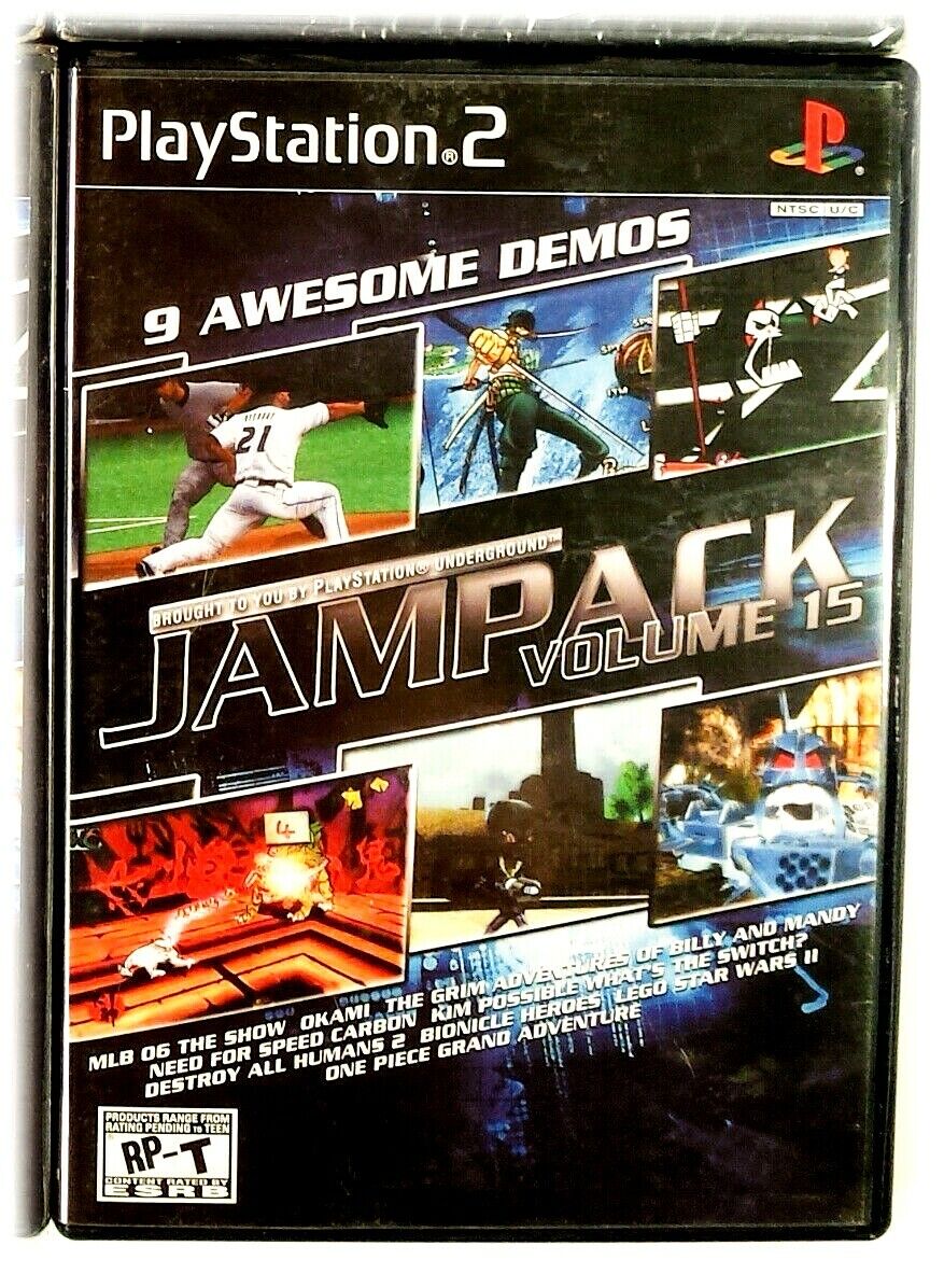 Vol. 15 Jampack Demo Disc Playstation Underground PS2 RP-T Teen