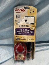 Korky NO 818 Fill  Flush Toilet Repair Kit Fill Valve  Flapper