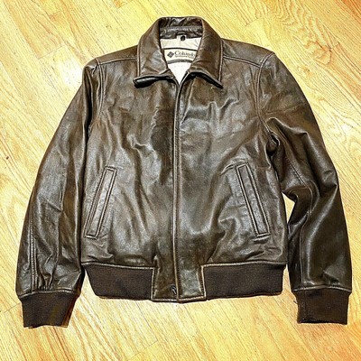 leather columbia jacket