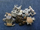 A SELECTION OF BRITISH ARMY COLLAR AND ARM BADGES ETC.