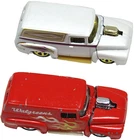 Vintage Hot Wheels 1956 Ford F 100 Panel Trucks Lot of 2 Red Walgreens White