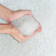 Tumbled Chips Stones Crushed Crystal Quartz 2 LB, Irregular Shaped Gravels Pebbl