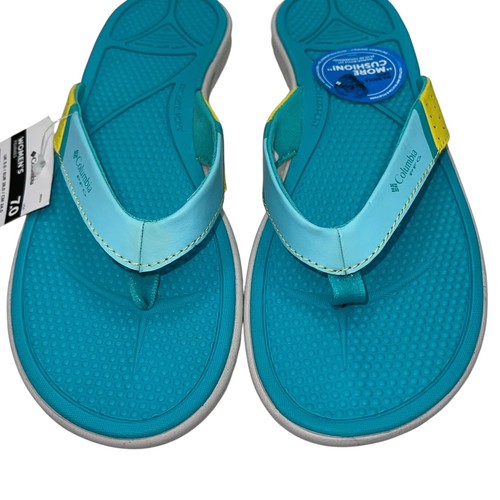 Columbia Rostra PFG Shoes Womens Size 7 Blue Flip Flop Sandals Comfort Beach - Picture 17 of 24