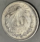1907 Mexico 10 Centavos Silver — photo from another recent sale