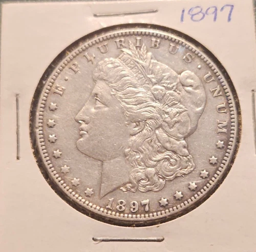 1897 UNCIRCULATED MORGAN SILVER DOLLAR