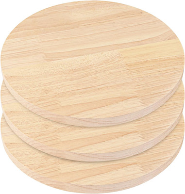 3 Pack Pine Circle Plaque, 12 Inch round Wood Plaque, Unfinished Wooden Circle P