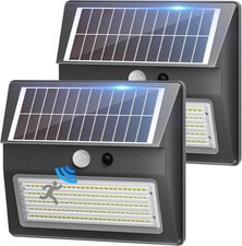 Luce Solare LED Esterno, 2000Mah Luci LED Esterno Giardino Solare 130LED/3 Modos