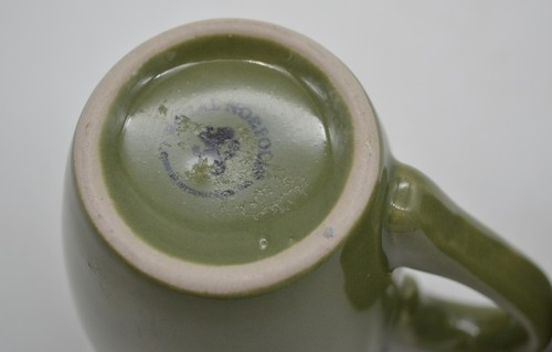Set of 2 Cups Royal Norfolk Olive Green Coffee Mugs 4 Inch Matching Sage Green - Picture 8 of 8