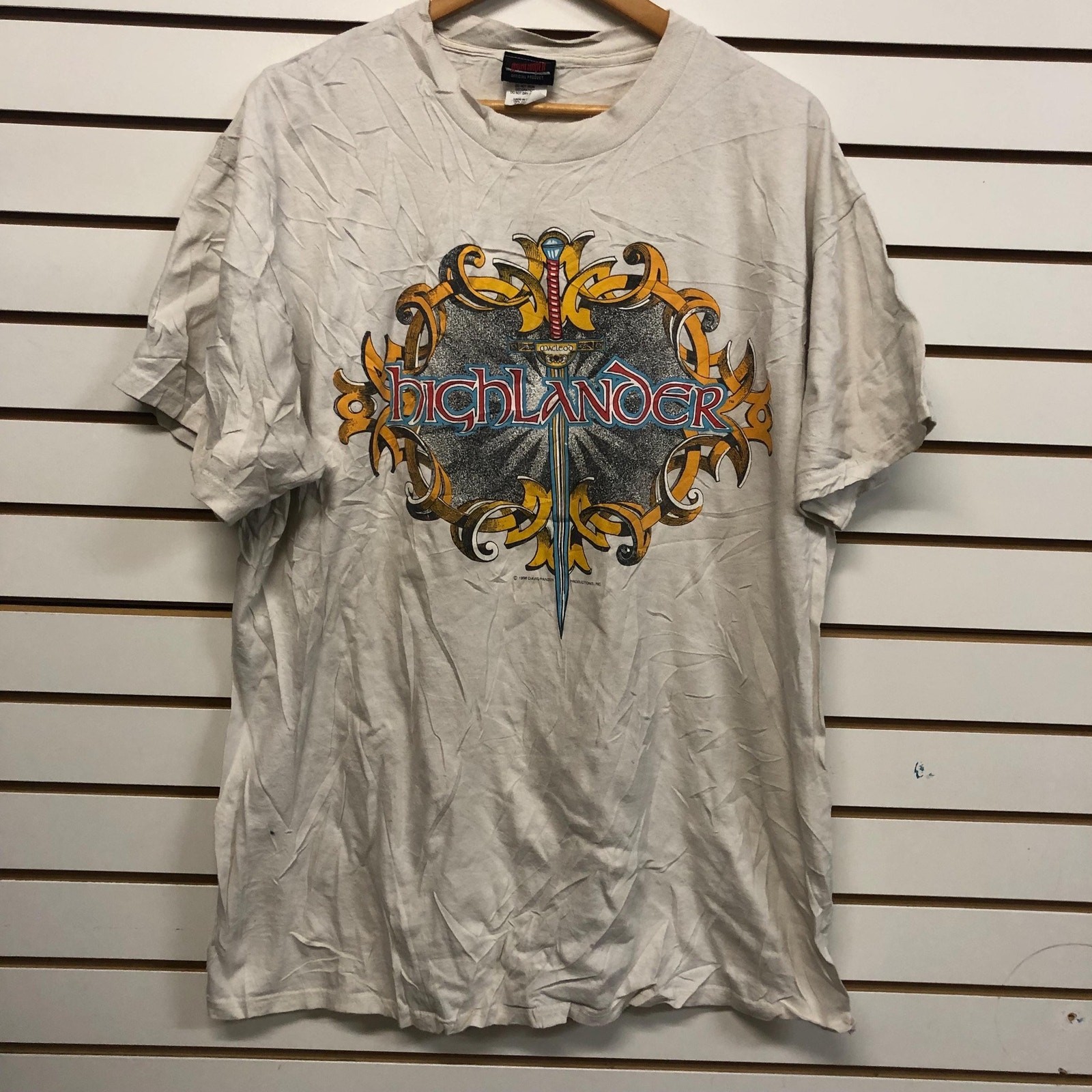 ALTRA T shirt vintage Highlander serie tv film taglia XL anni 90 80