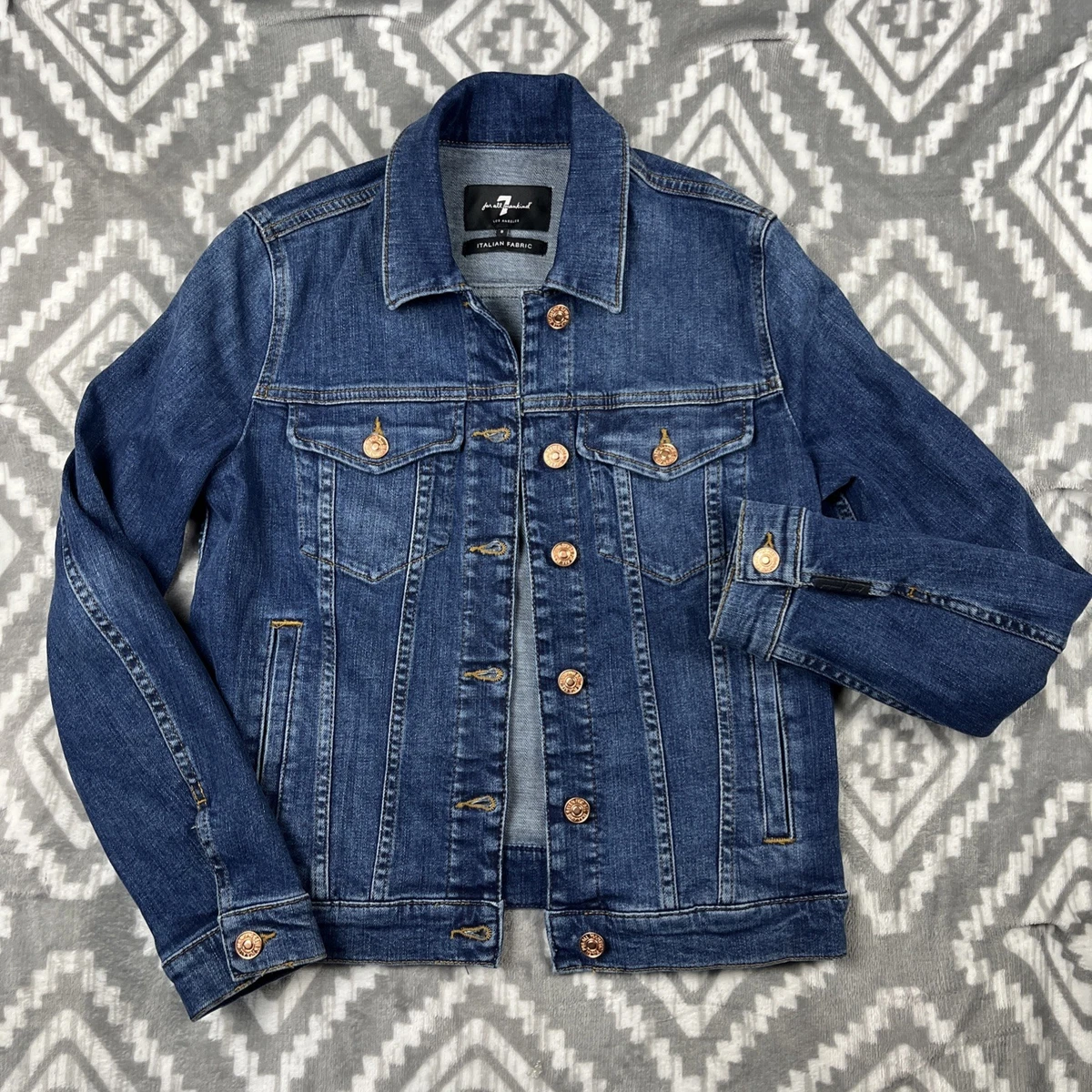 7 for all mankind denim jacket products for sale | eBay