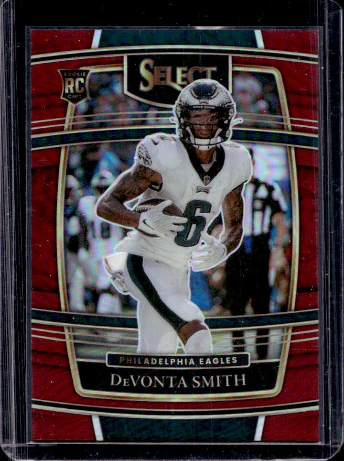2021 Select DeVonta Smith RC Maroon Prizm Concourse #/149 Eagles