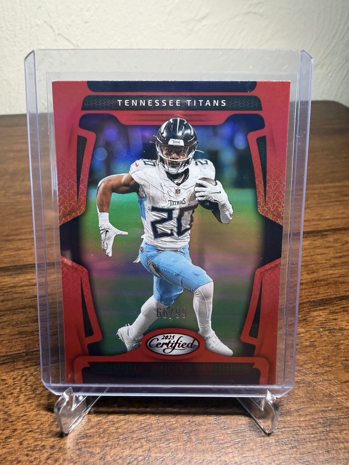 Panini Certified 2025 Tony Pollard Tennessee Titans #96 Serial #’d 66/99