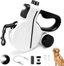16ft LED Retractable Dog Leash for Medium Dogs