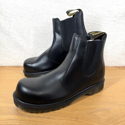 Dr Martens Industrial Chelsea Sicherheitsstiefel schwarz Leder Stahlkappe UK10 PPE